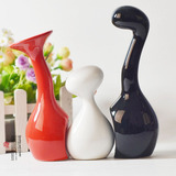 逼疯了!欧式家居装饰品/陶瓷工艺品/摆设/结婚礼物/三口之家<span class=H>花瓶</span>