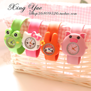  热卖款 可爱小卡通 啪啪圈 儿童手表 新到米奇款