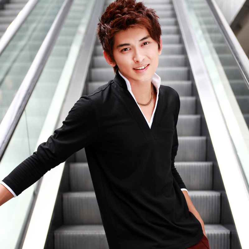 男韩版修身百搭...