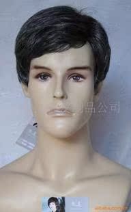  送发网男士假发男式假发中老年假发男花白假发表演老头爷爷假发套