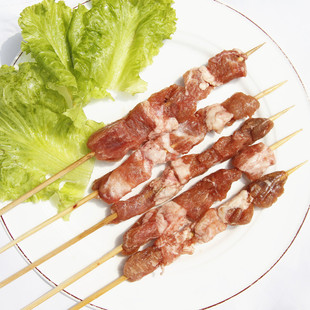  【原始烧烤】5串猪五花肉串半成品食材烤肉串户外食品烧烤串荤类