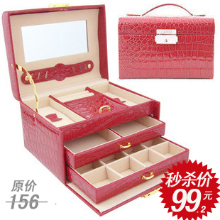 【￥109.00】拉薇首饰盒欧式公主三四格手饰盒化妆盒 生日礼物 女朋友礼物