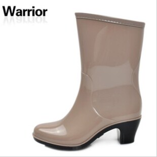 Shanghai back to  spring and autumn and  quality goods rubbers are here candy galoshes fashion wellies prevent slippery wear-resisting high/medium tube
