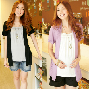 Yi Xiuge maternity dresses summer Korean new two lactating pregnant women coat 4,011