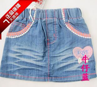  童装夏装艾尔蒙特6093中童牛仔裙儿童超短裙女童夏季100-130