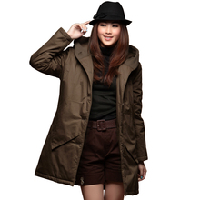 特大码女装 胖mm冬装 2012新品 中<span class=H>长款</span> 夹棉保暖棉衣棉服
