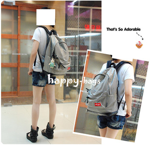  包邮~潮爆上架~最新上市款日单黑杏碰碰格子双肩包书包运动包