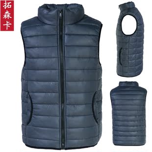  秋冬新款男装 男士立领棉马甲 英伦风修身男式棉背心情侣马甲