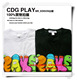 男款CDG PLAY涂鸦字样系列限量短袖
