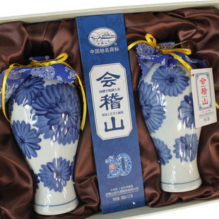 黄酒 绍兴黄酒 原生态保护会稽山十年花雕酒礼盒 送礼精品 特价