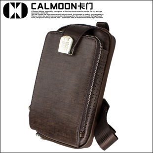  男士背包 男包牛皮多功能手包胸包腰包一体包单肩斜挎小包韩潮流