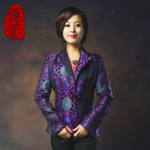  品牌唐装女士春秋装 中老年女装外套 小西装女装 中老年妈妈装女