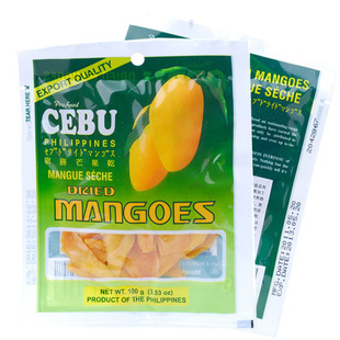  菲律宾进口零食 宿雾牌CEBU 特价宿务正品100%顶级芒果干100克