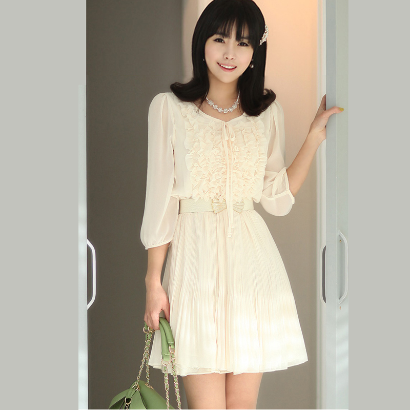 韩版夏装大码雪纺衫甜美...