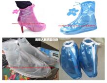 出口品质 珠光色女平跟高跟中帮防雨鞋套防水鞋套 加厚底耐磨防尘