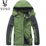 特价清仓2012 VOSO/沃索 2011冬女装中长款连帽加厚保暖棉衣