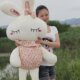 儿童节礼物 LOVE兔公仔 兔子 毛绒玩具 大号 布娃娃可爱 玩偶创意