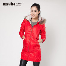IENIN真情告白 毛毛领修身羽绒服 CG0D2A8186