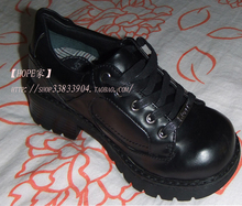 【完善展示】MUDD牛皮COS制服鞋 学生鞋 日常款 齿轮跟 系带 黑色
