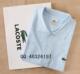 LACOSTE法国鳄鱼全棉男女情侣T恤浅蓝42元