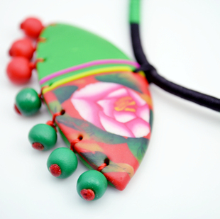 西遇纪 <em>陕西</em> 民俗手工 旅游纪念 软陶 大花布 绿