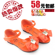 包邮新款童鞋 女童 凉鞋儿童凉鞋2012夏款韩版公主鞋蝴蝶结凉鞋