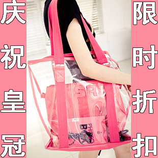 2011夏日包包热销透明包水晶包女