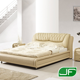 JF 双人床 1.8米 特价 软床 真皮床 皮床 欧式床 1.5米 A5288