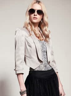 Dream ba Sally 2012 spring new fashion lapel cultivate one's morality small suit small jacket 031412170 ms