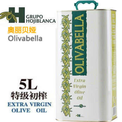 西班牙原瓶原装进口 特级初榨橄榄油5L/升 食用烹饪 家用实惠