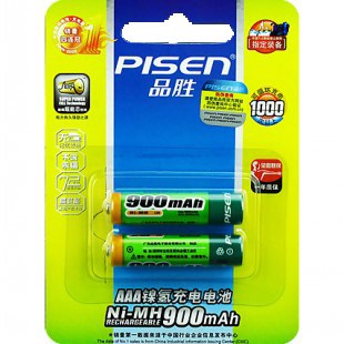 商城正品 品胜 7号电池卡电 充电电池 900毫安mAh 全国联保 2支装