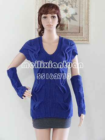 <em>女士毛衣</em>编织实例 毛线 视频教程 整件视频 diy