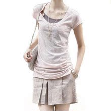 2010新款韩版女装.公主修身时尚-SZ两件套短袖T恤+裙裤 秒杀~包邮