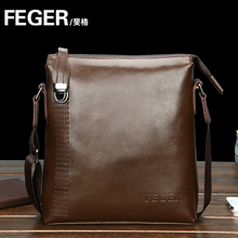 FEGER斐格 夏季新品 镂空设计 男士牛皮包 斜挎小包 休闲男包
