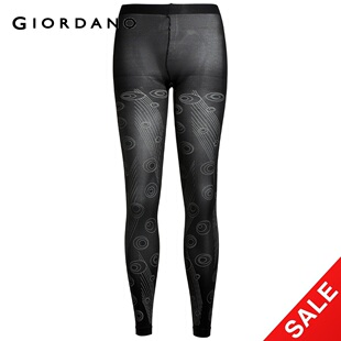 Special second kill Giordano ladies ' elastic times printed tights in  summer 99,490,001