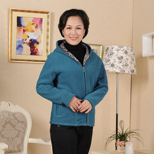  半分钟 中老年女装秋冬装外套时尚中年妈妈装加绒摇粒绒保