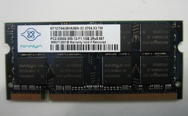 原厂正品 南亚Nanya DDR2 1G 667 笔记本内存条 <span class=H>南亚易胜</span>1G