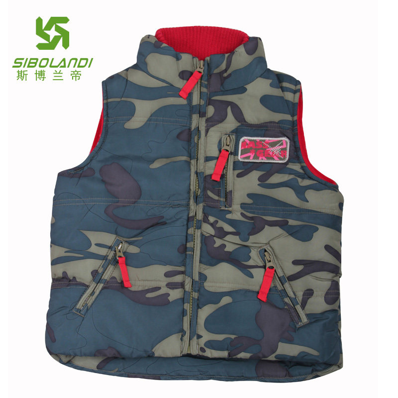 斯博兰帝8046韩版新款男女童<em>儿童</em>棉<em>马夹马甲</em>