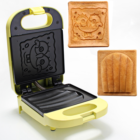 海绵宝宝三明治机烤面包机 松饼机 早餐机点心