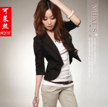 【可莱熙】2012新款春装女装韩版七分袖短款西装外套