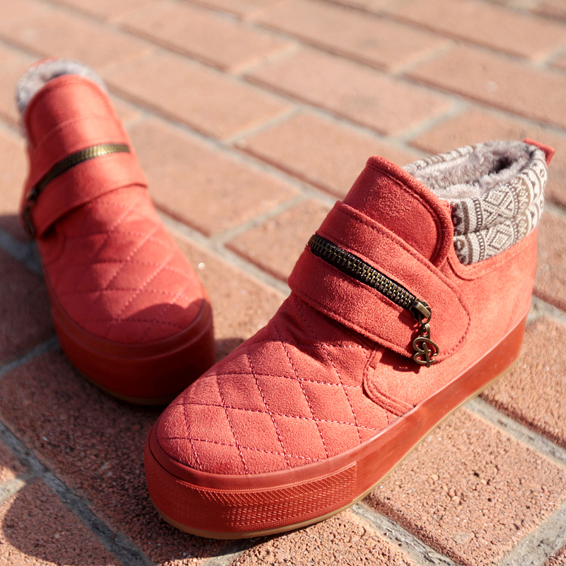 短靴雪地靴子冬靴厚底...