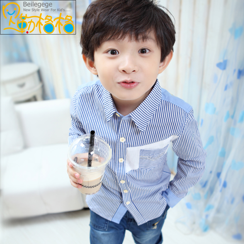 男童衬衫2013新款...