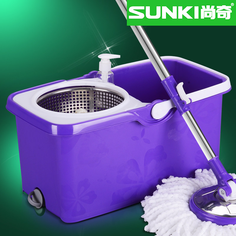 【继续双十二】尚奇好神拖双驱动旋转拖把旋转手压拖把桶旋转包邮