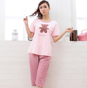 求夏天薄款<em>短袖长裤</em>女士<em>睡衣</em>–<em>淘宝</em>服装服饰购