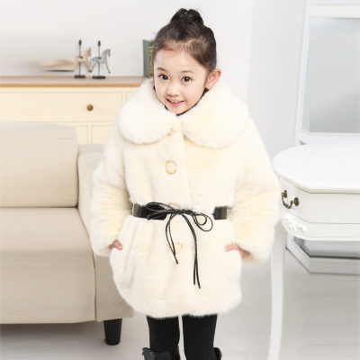 2013冬装新款<em>女</em>童装<em>皮草外套</em>加厚女宝宝仿貂