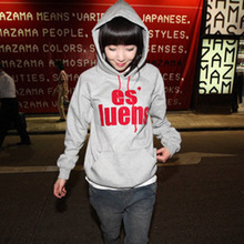 时尚权威 韩国现货 ES抓绒加厚卫衣春冬款2012休闲时尚女装