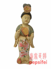洛阳仿古唐三彩胖妞 画彩贵族仕女佣 名人制作 大师手笔