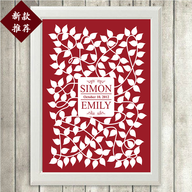 new pattern European-style wedding fingerprint Sign Registration Car/Fingerprint Tree/Signature Tree -16 Give 5 inkpadin the Festive supplies/Gift , Other Festival Gifts category - from Buy2taobao.com to provide professional Taobao agent buy service