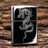 原装正品<span class=H>ZIPPO</span>打火机 限量版黑冰人中龙 2011芝宝zppo经典正版