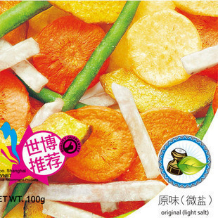  亚细亚田园 营养什锦蔬菜脆片 低糖蔬果干 低卡高纤 100g